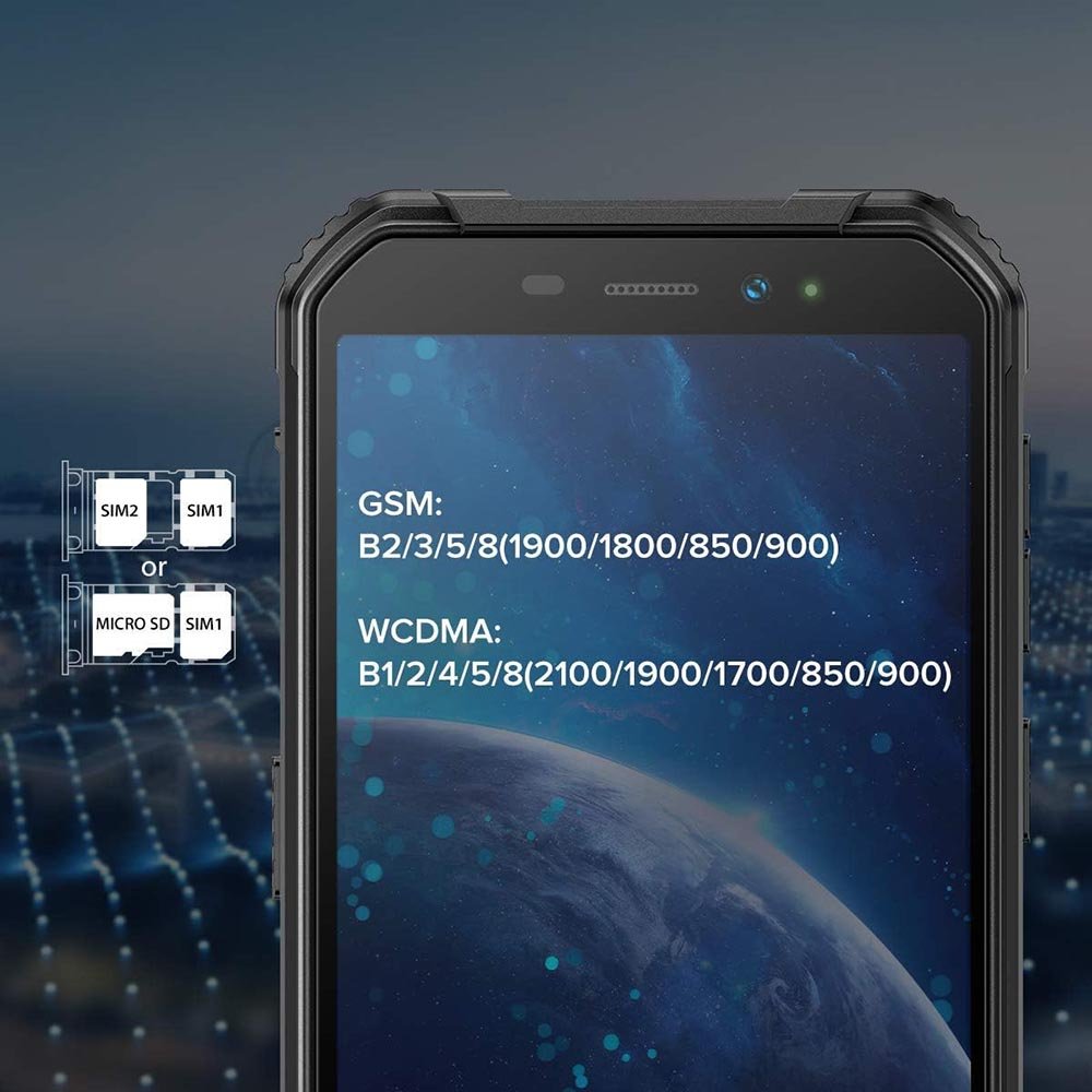Rugged Phones Armor X6 IP68/69K Dustproof Waterproof Smartphone Global 3G Dual SIM 5.0 inches Bluetooth, GPS, Compass